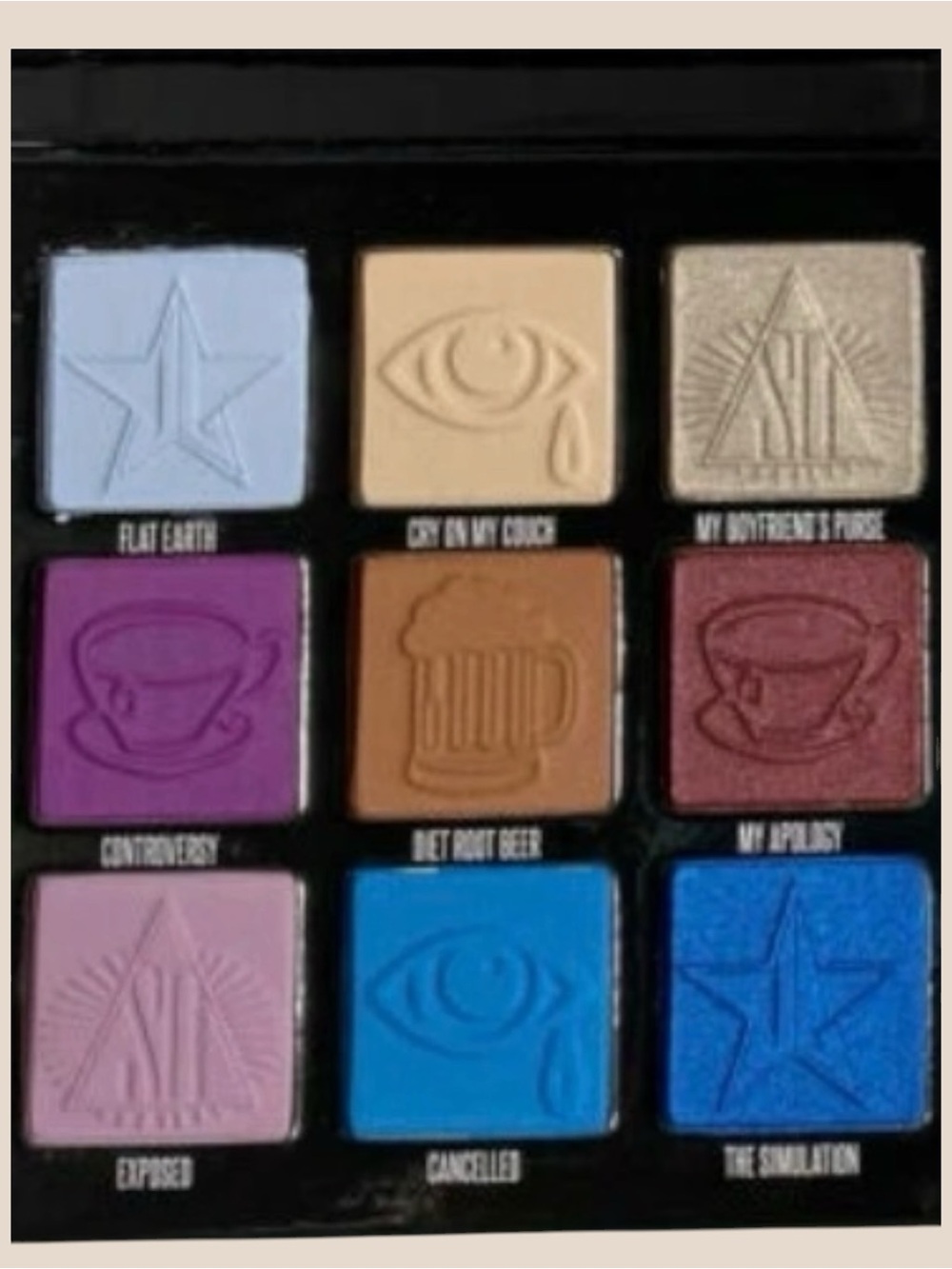 Jeffree Star X Shane Dawson Mini Controversy 9-Color Palette NIB
